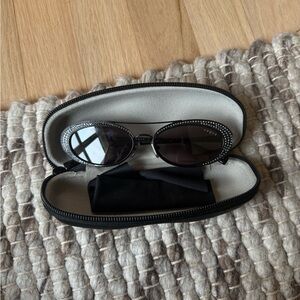 Vogue Black Sunglasses with Silver Accents